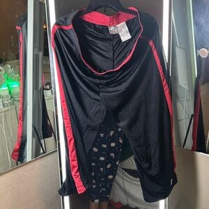 Nike Black and Red Women's Pants